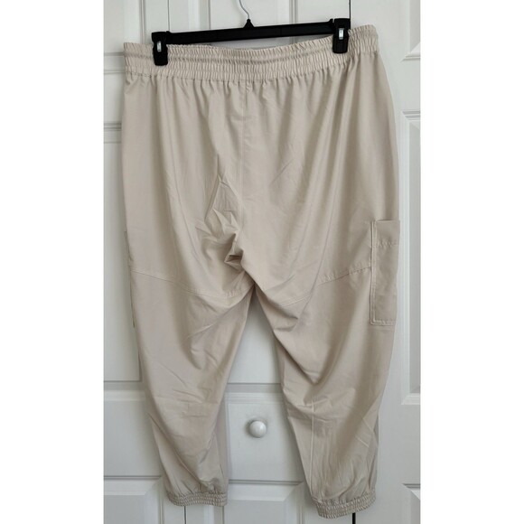 MOUNTAIN RIDGE WOMEN'S PANTS POCKETS CARGO JOGGERS LIGTHWEIGHT KHAKI SIZE 2X - Picture 4 of 9